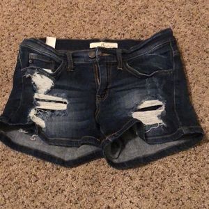 Distressed shorts